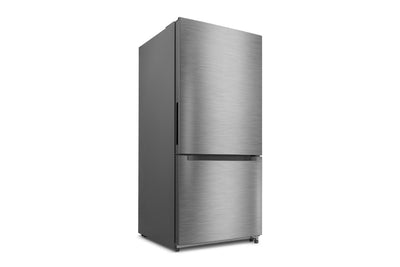 Kogan 529L Bottom Mount Fridge  - Stainless Steel