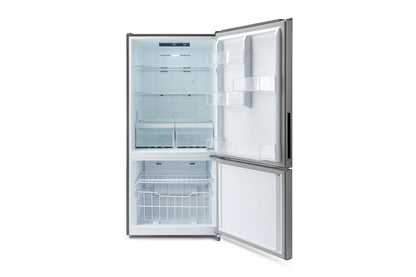 Kogan 529L Bottom Mount Fridge  - Stainless Steel)