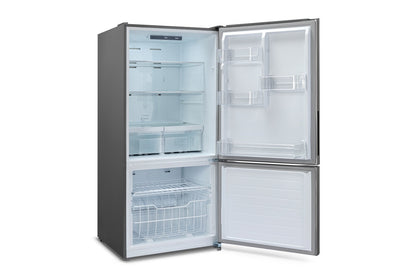 Kogan 529L Bottom Mount Fridge  - Stainless Steel)