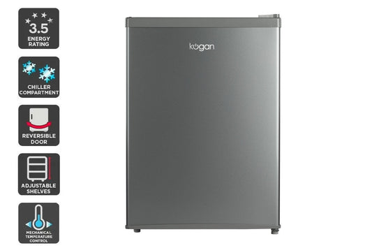 Kogan 65L Bar Fridge - Silver