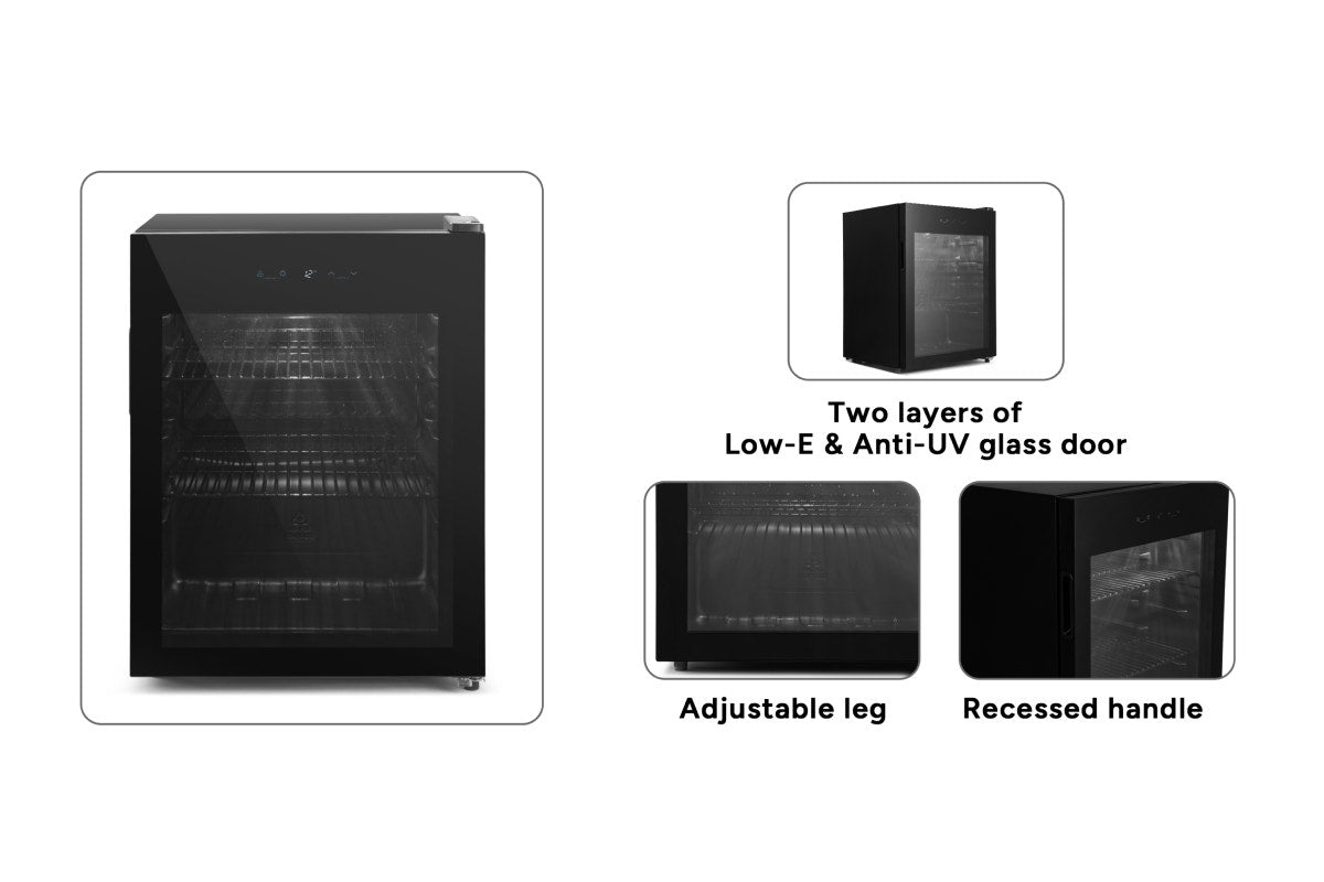 Kogan 66L Glass Door Bar Fridge