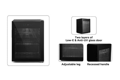 Kogan 66L Glass Door Bar Fridge