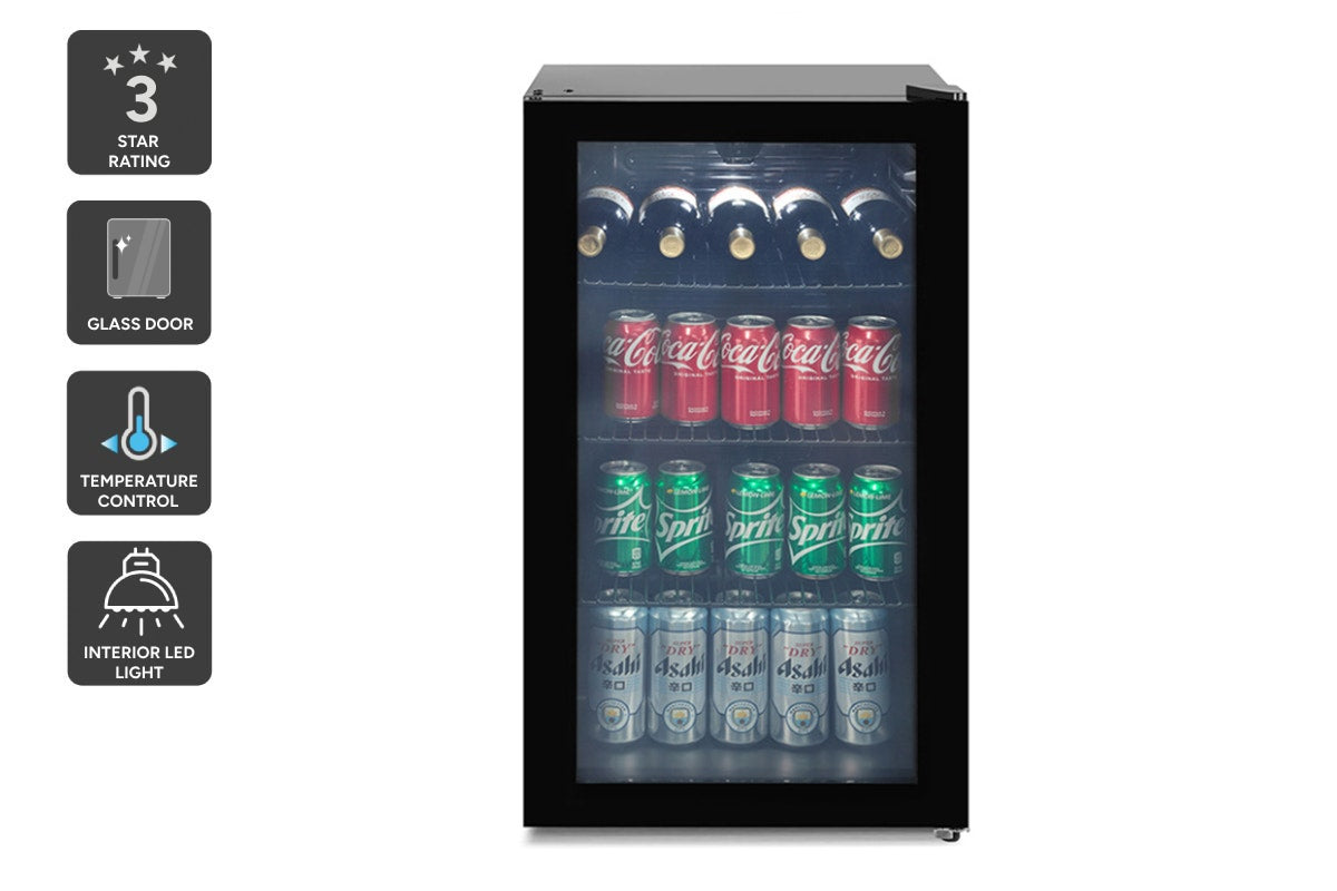 Kogan Glass Door Bar Fridges 93L