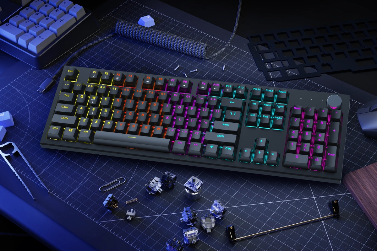 Kogan Rainbow RGB Mechanical Keyboard - Blue Switch