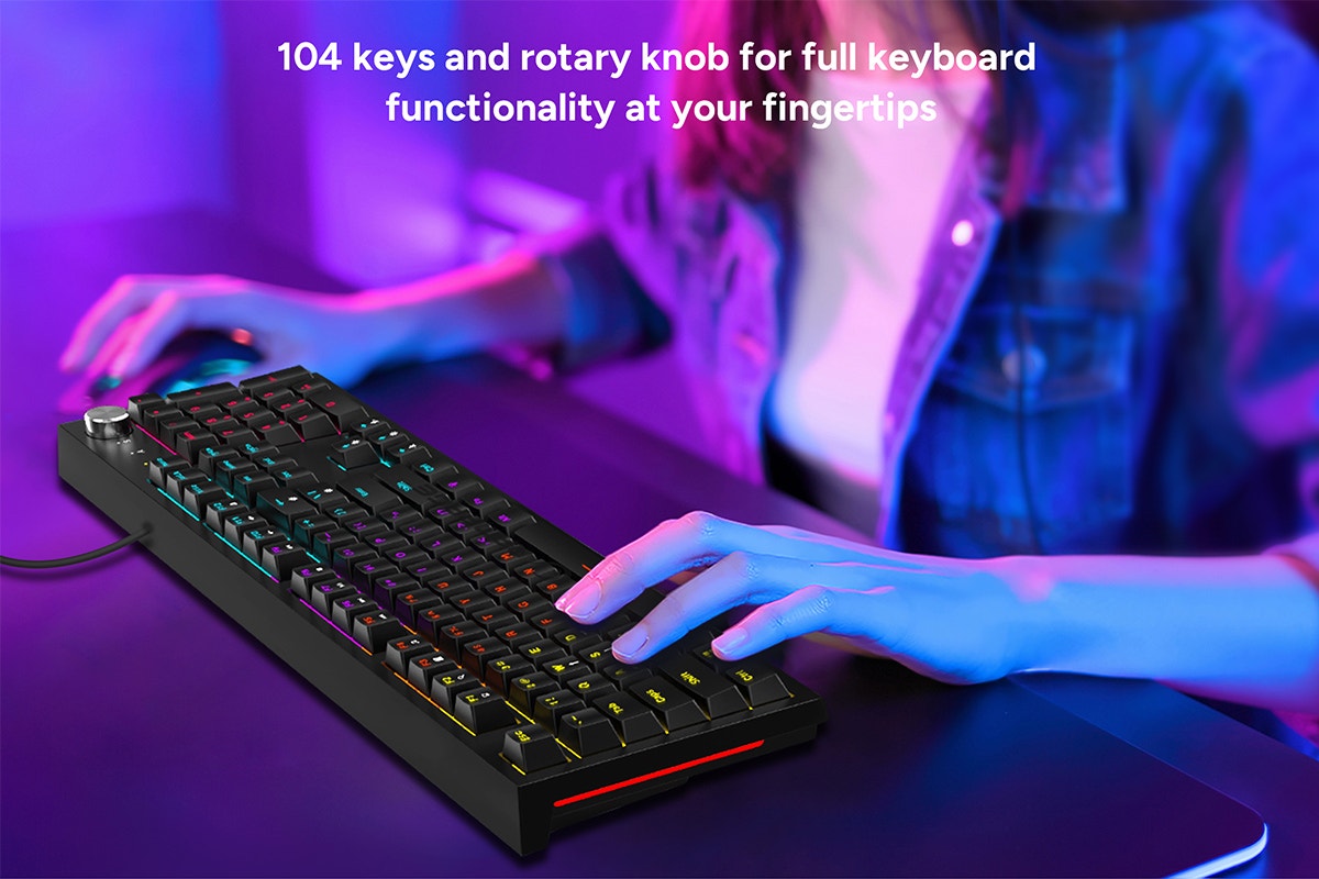 Kogan Rainbow RGB Mechanical Keyboard - Brown Switch