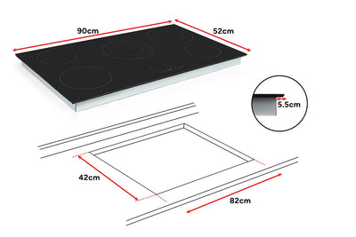 Kogan Ceramic Cooktop 5 Zones