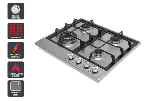 Kogan 60cm Gas Cooktop (Stainless Steel)