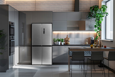 Kogan 490L French Door Fridge  - Stainless Steel