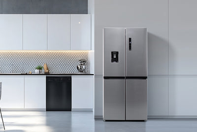 Kogan 490L French Door Fridge with Water Dispenser Stainless Steel