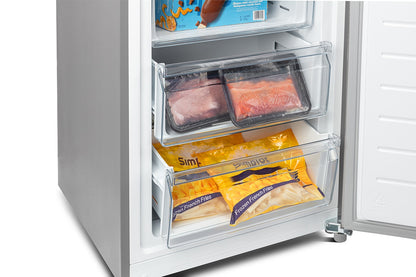 Kogan 238L Upright Frost Free Fridge & Freezer (Stainless Steel)