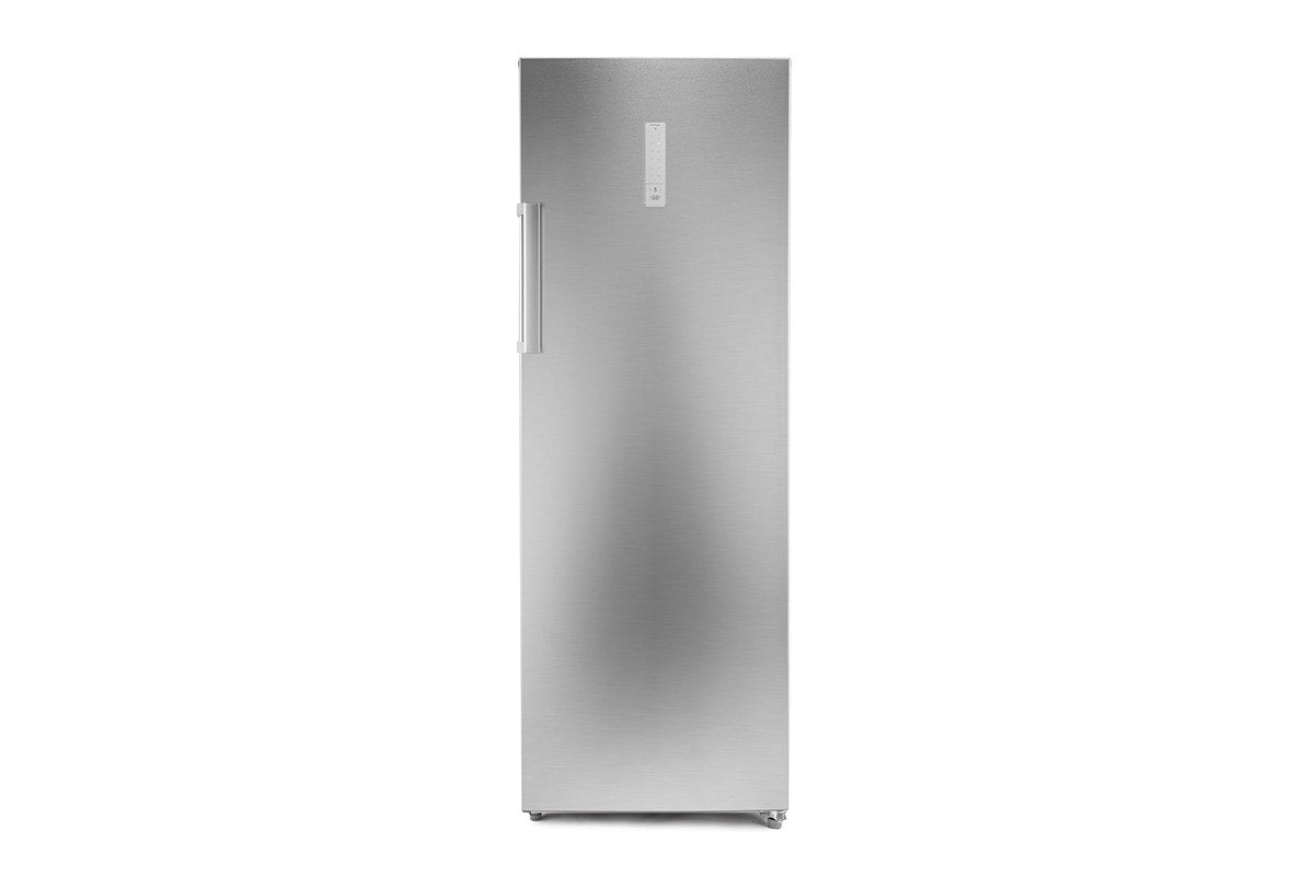 Kogan 238L Upright Frost Free Fridge & Freezer (Stainless Steel)