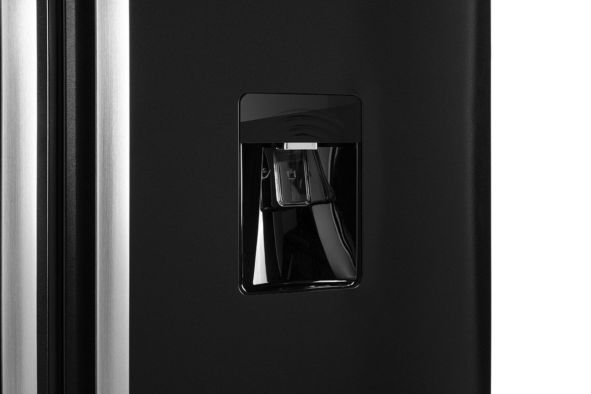 Kogan 551L Side by Side Fridge with Water Dispenser (Black Stainless Steel)