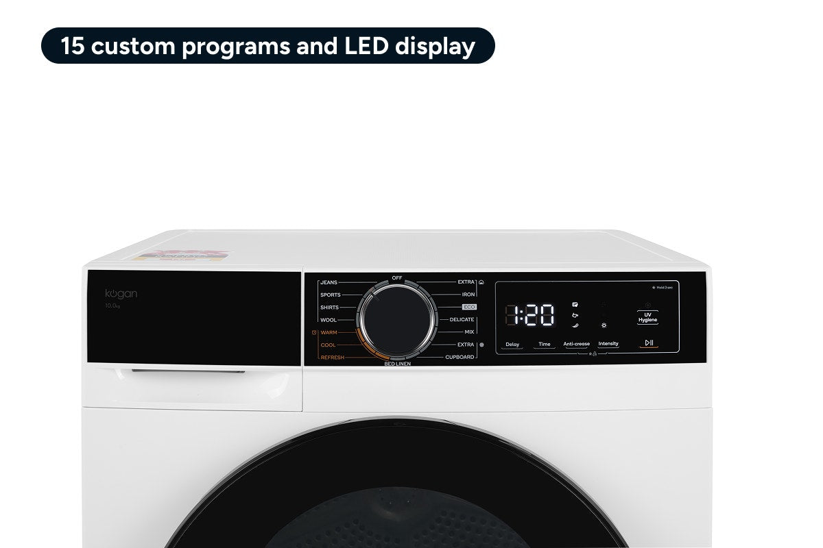 Kogan 10kg BLDC Inverter Heat Pump Dryer (White)