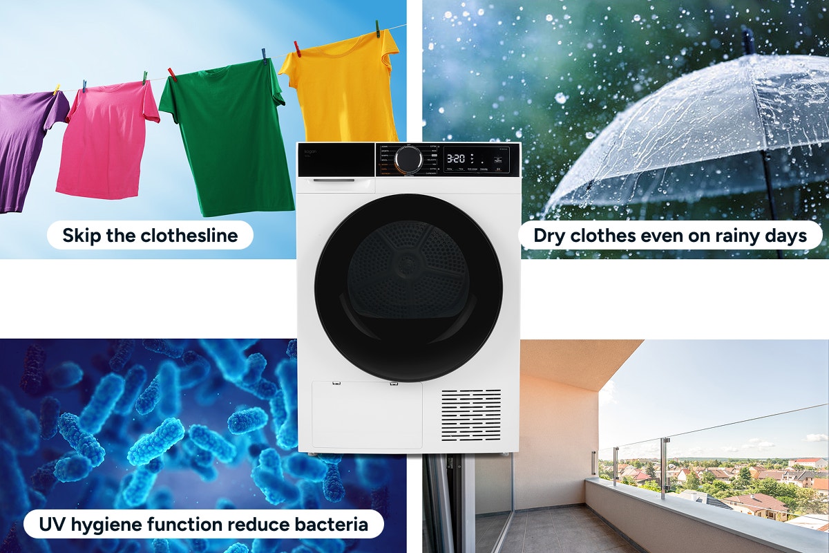 Kogan 10kg BLDC Inverter Heat Pump Dryer (White)