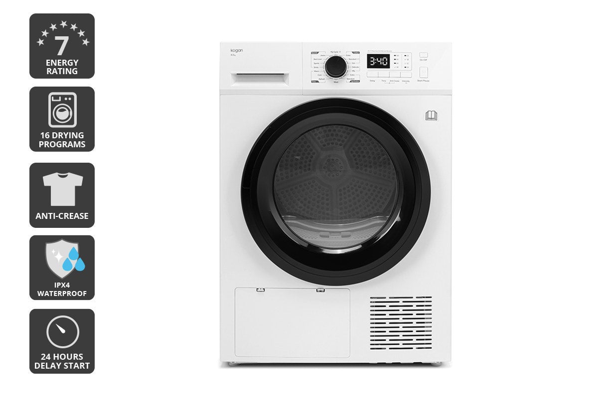 Kogan 8kg Heat Pump Dryer (White)