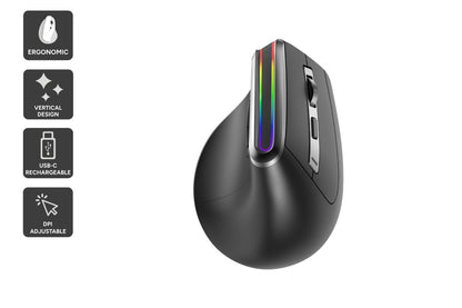 Kogan MX Vertical Ergonomic Wireless Mouse