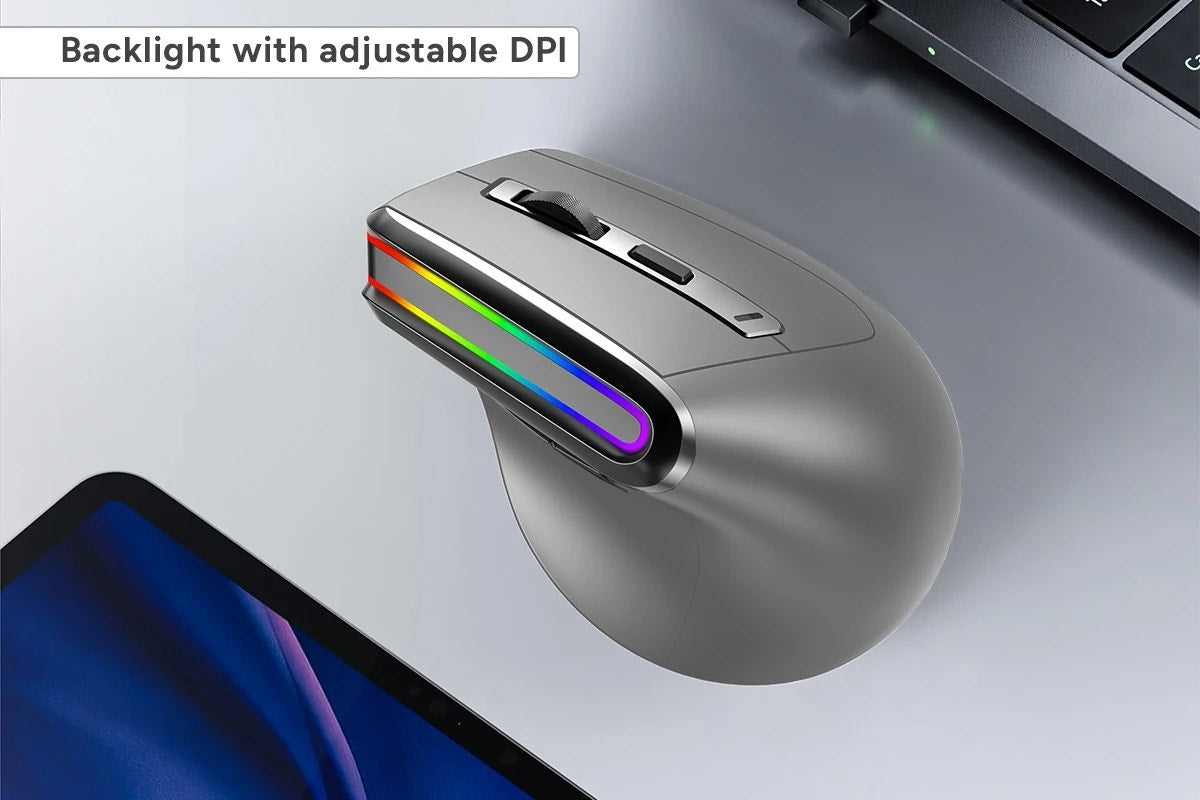 Kogan MX Vertical Rechargeable Wireless Ergonomic Mouse