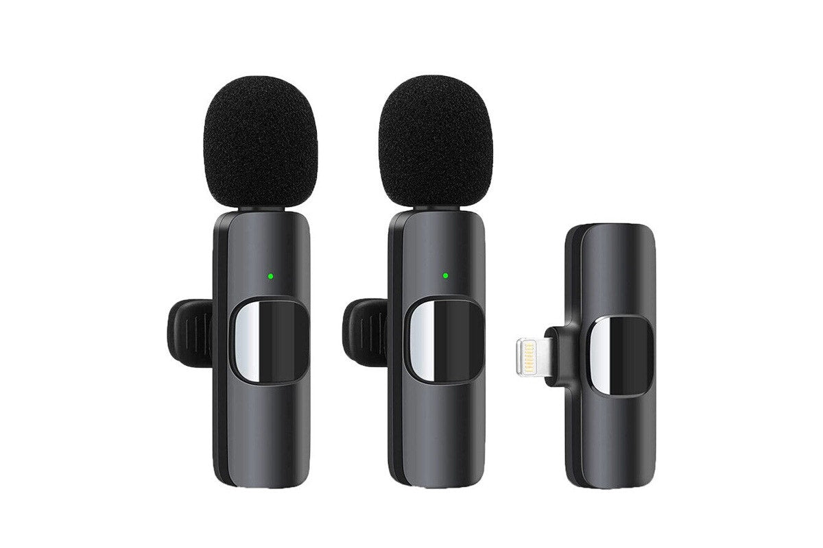 Kogan Wireless Lavalier Lapel Mic (2 Pack)