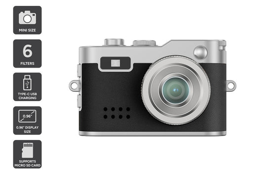 Kogan Mini Keychain Digital Camera (Black)