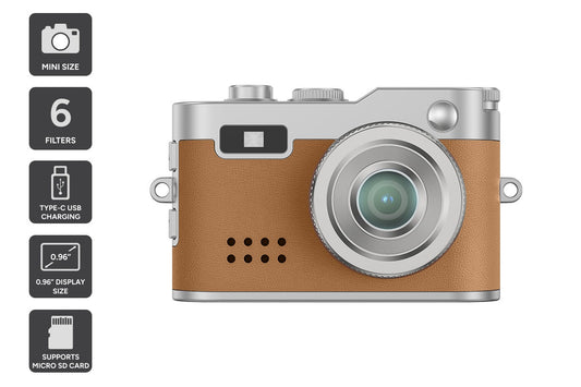 Kogan Mini Keychain Digital Camera (Brown)