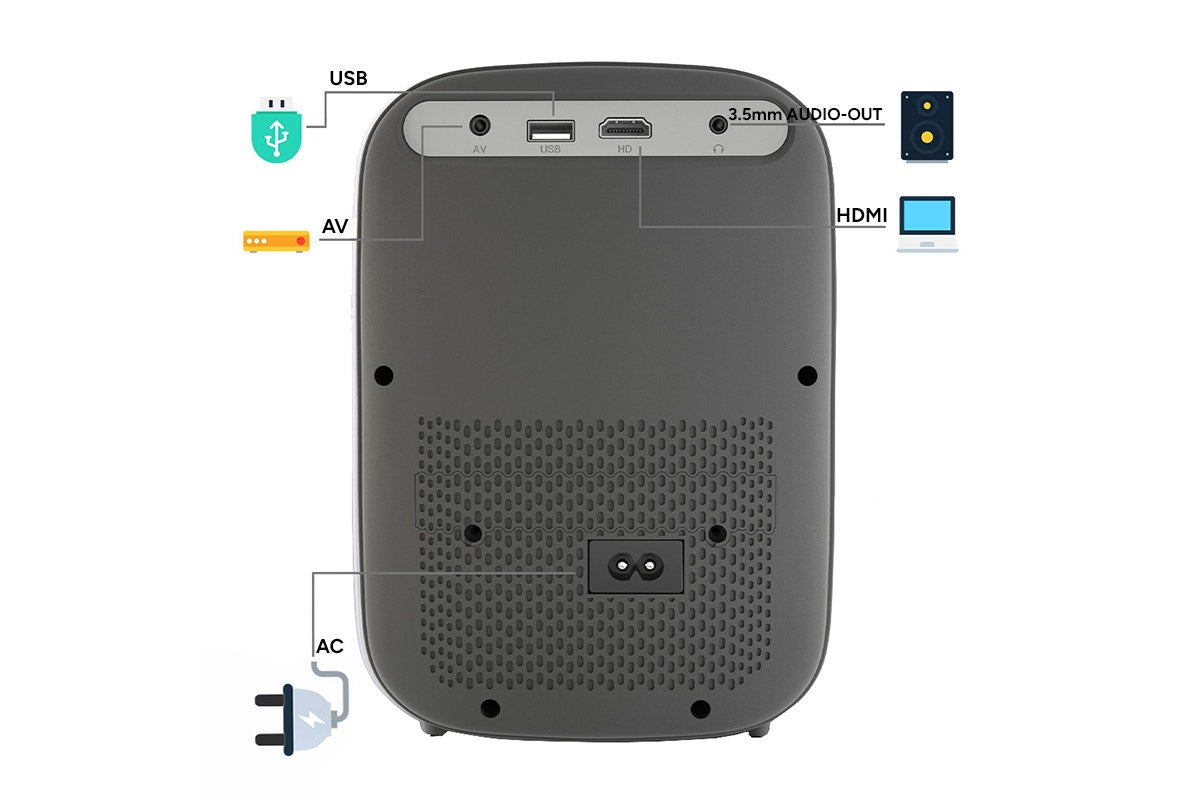 Kogan Full HD Smart Mini Projector with Built-in Netflix and Miracast