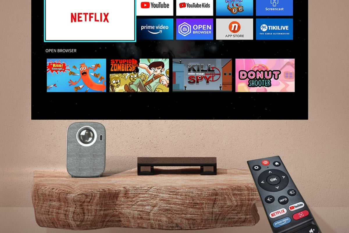 Kogan Full HD Smart Mini Projector with Built-in Netflix and Miracast