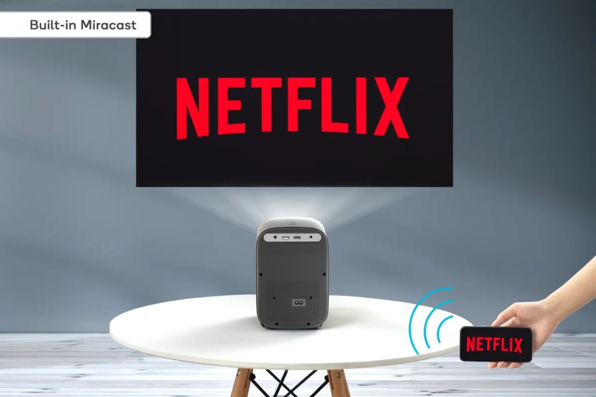 Kogan Full HD Smart Mini Projector with Built-in Netflix and Miracast