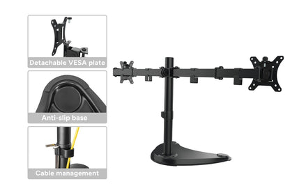 Kogan Articulating Freestanding Dual Monitor Stand for 17" - 32" Monitors
