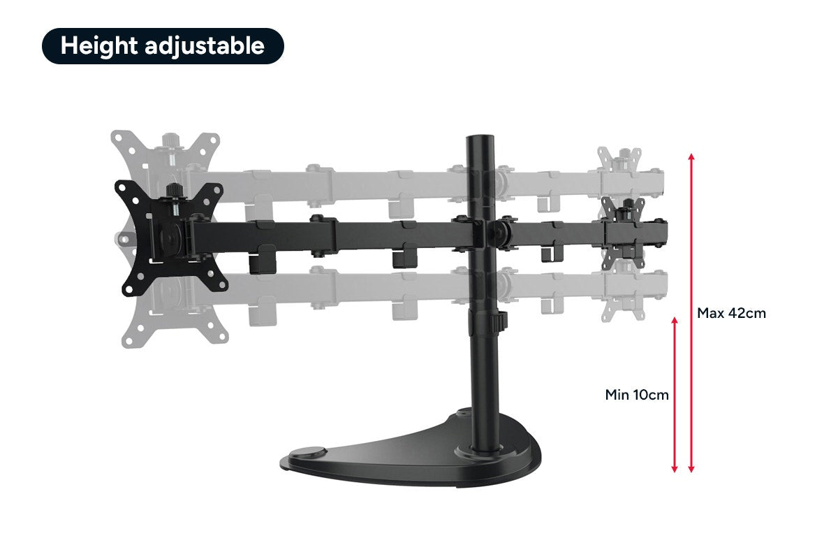 Kogan Articulating Freestanding Dual Monitor Stand for 17" - 32" Monitors