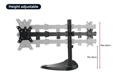 Kogan Articulating Freestanding Dual Monitor Stand for 17" - 32" Monitors