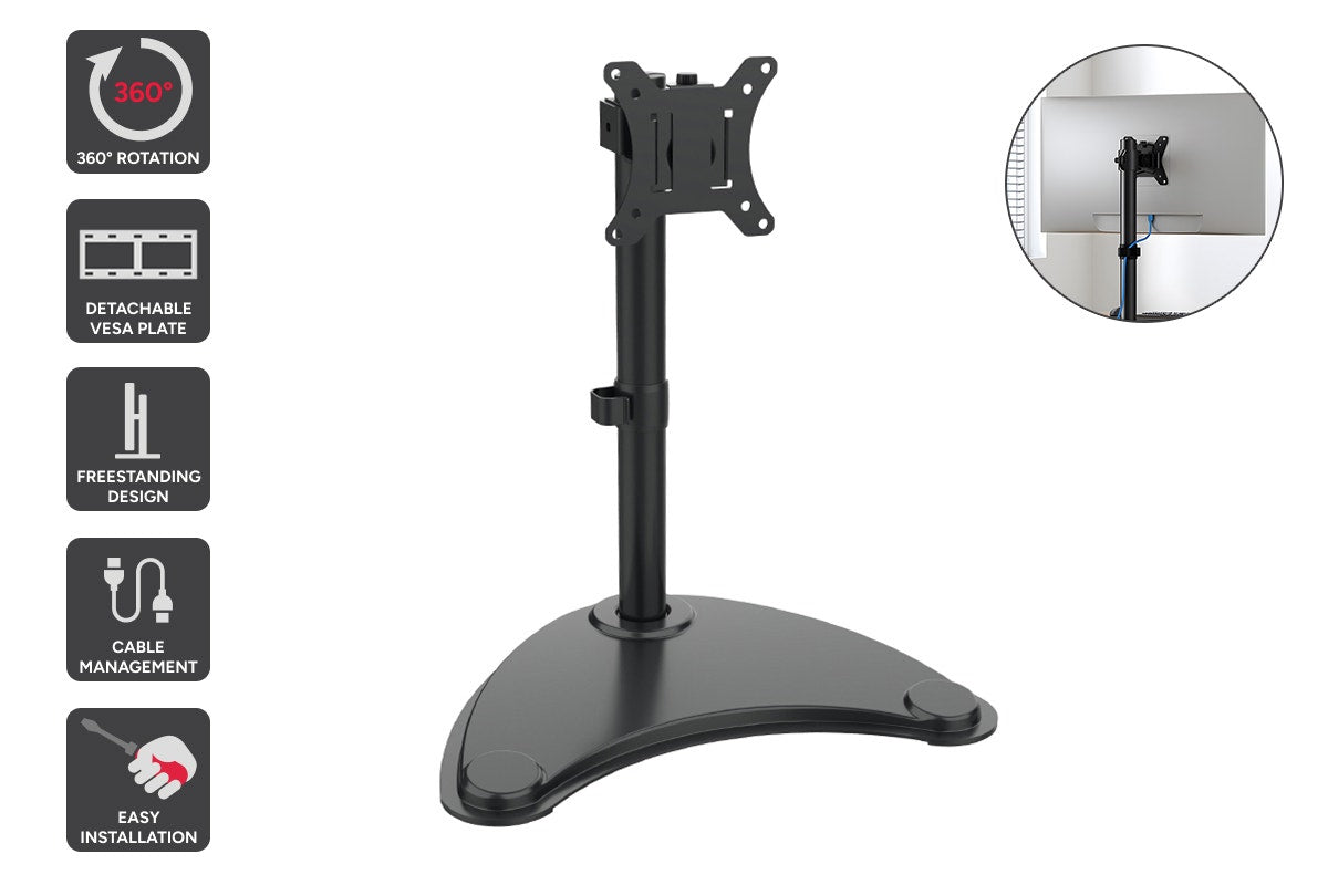 Kogan Articulating Freestanding Single Monitor Stand for 13" - 32" Monitors