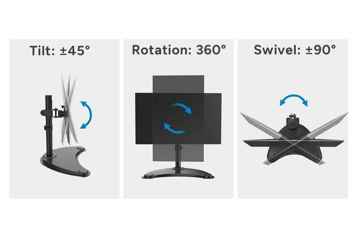Kogan Articulating Freestanding Single Monitor Stand for 13" - 32" Monitors