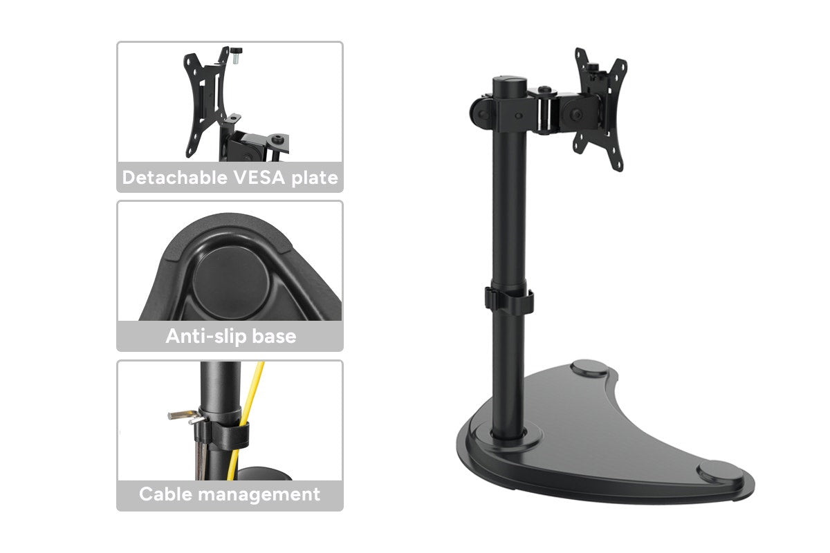 Kogan Articulating Freestanding Single Monitor Stand for 13" - 32" Monitors