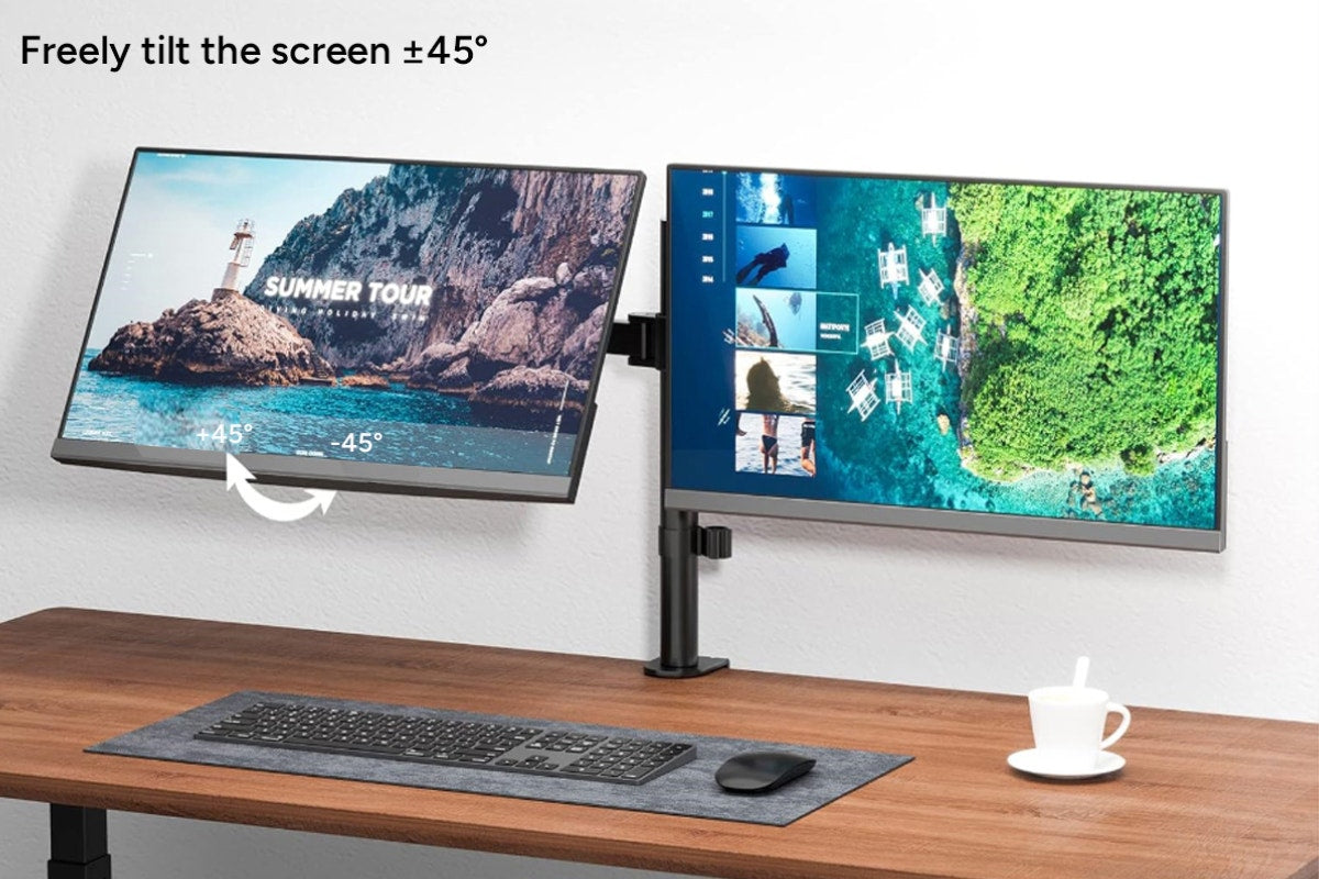 Kogan Articulating Dual Monitor Arm for 17"- 32" Monitors
