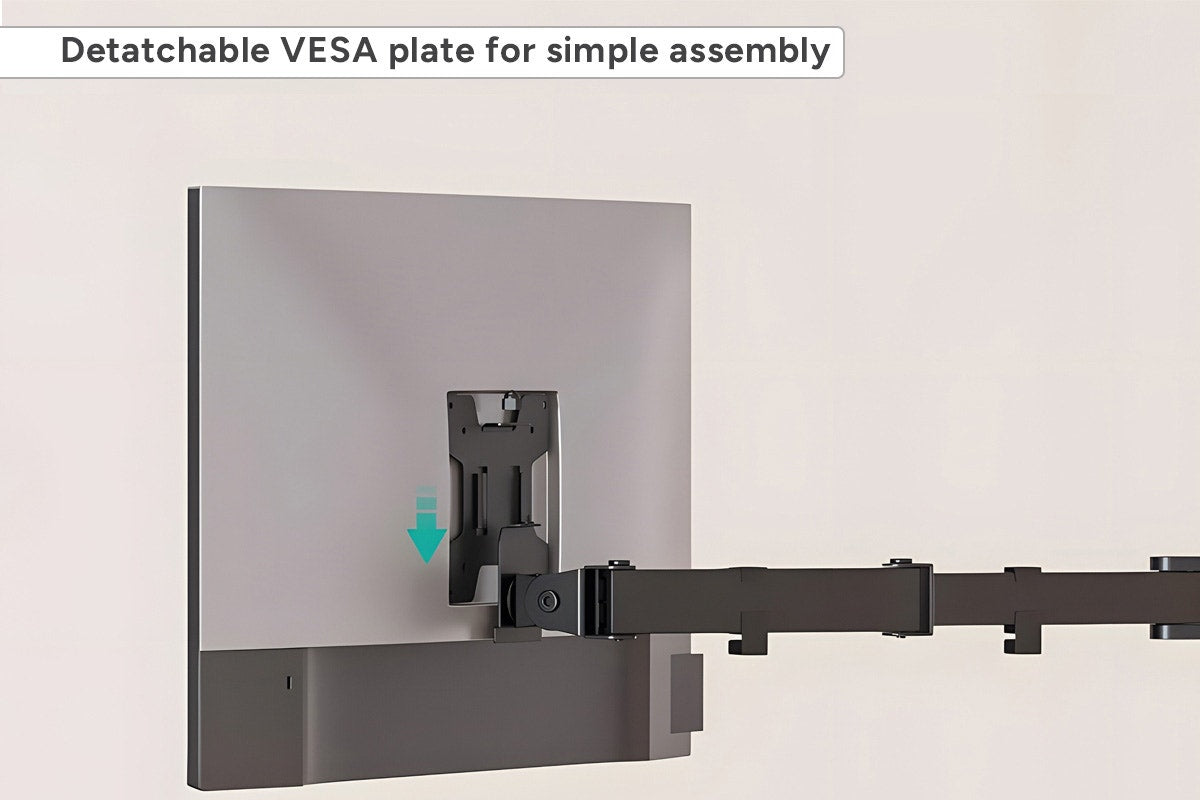 Kogan Articulating Triple Monitor Arm for 17" - 27" Monitors