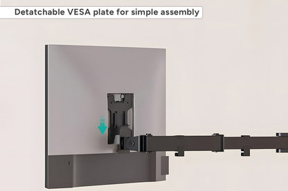 Kogan Articulating Triple Monitor Arm for 17" - 27" Monitors