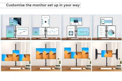 Kogan Articulating Triple Monitor Arm for 17" - 27" Monitors