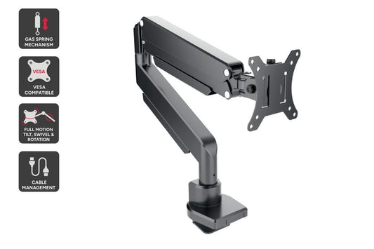 Kogan Heavy-Duty Full Motion Gas Spring Single Mount for 17"-43" Monitor - Auzzistore
