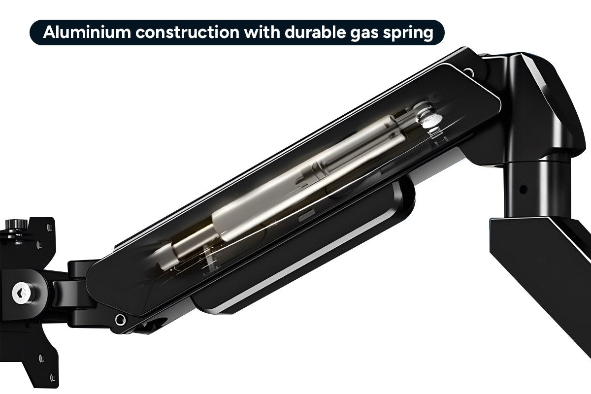 Kogan Heavy-Duty Full Motion Gas Spring Single Monitor Arm for 17"- 49" Monitors