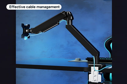 Kogan Heavy-Duty Full Motion Gas Spring Single Monitor Arm for 17"- 49" Monitors