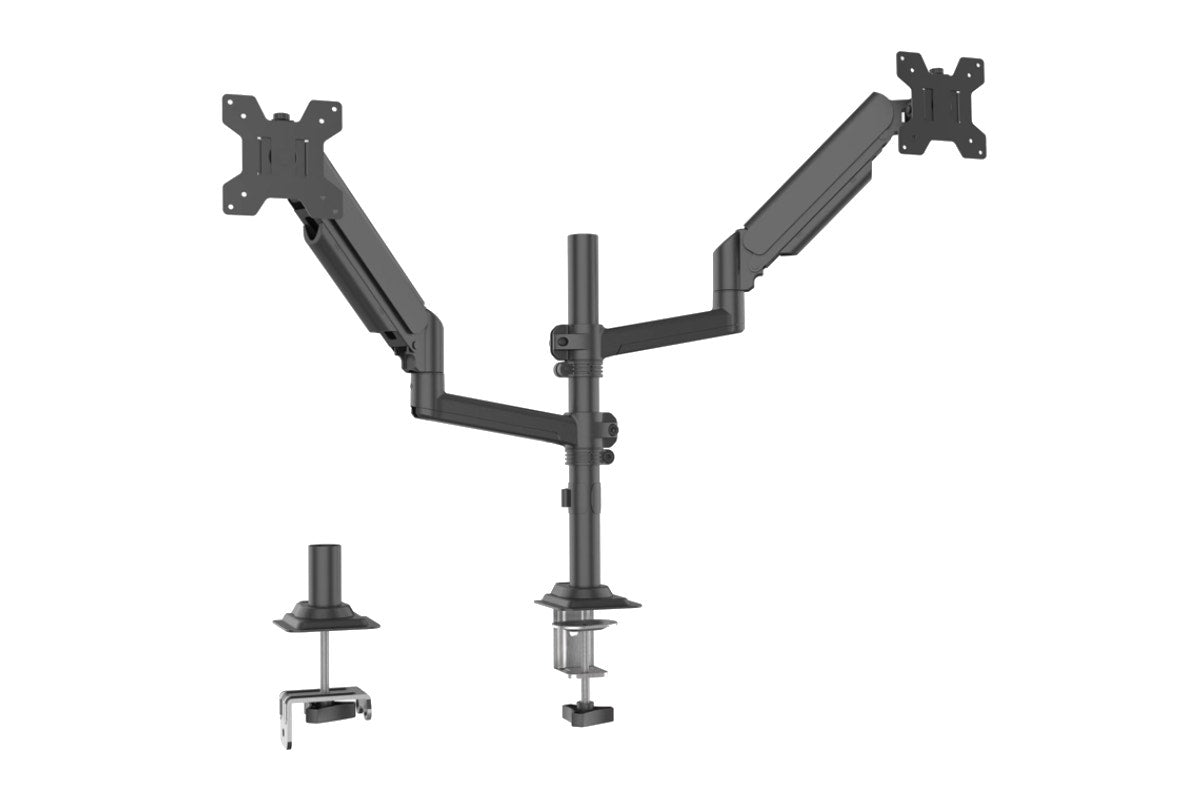 Kogan Full Motion Gas Spring Dual Stacking Monitor Arm for 17"- 32" Monitors
