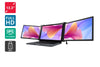 Kogan XPRESSO 13.3  Full HD Pro Dual Screen Tri Fold Portable Monitor for 14   17 Laptops - 1920 x 1080