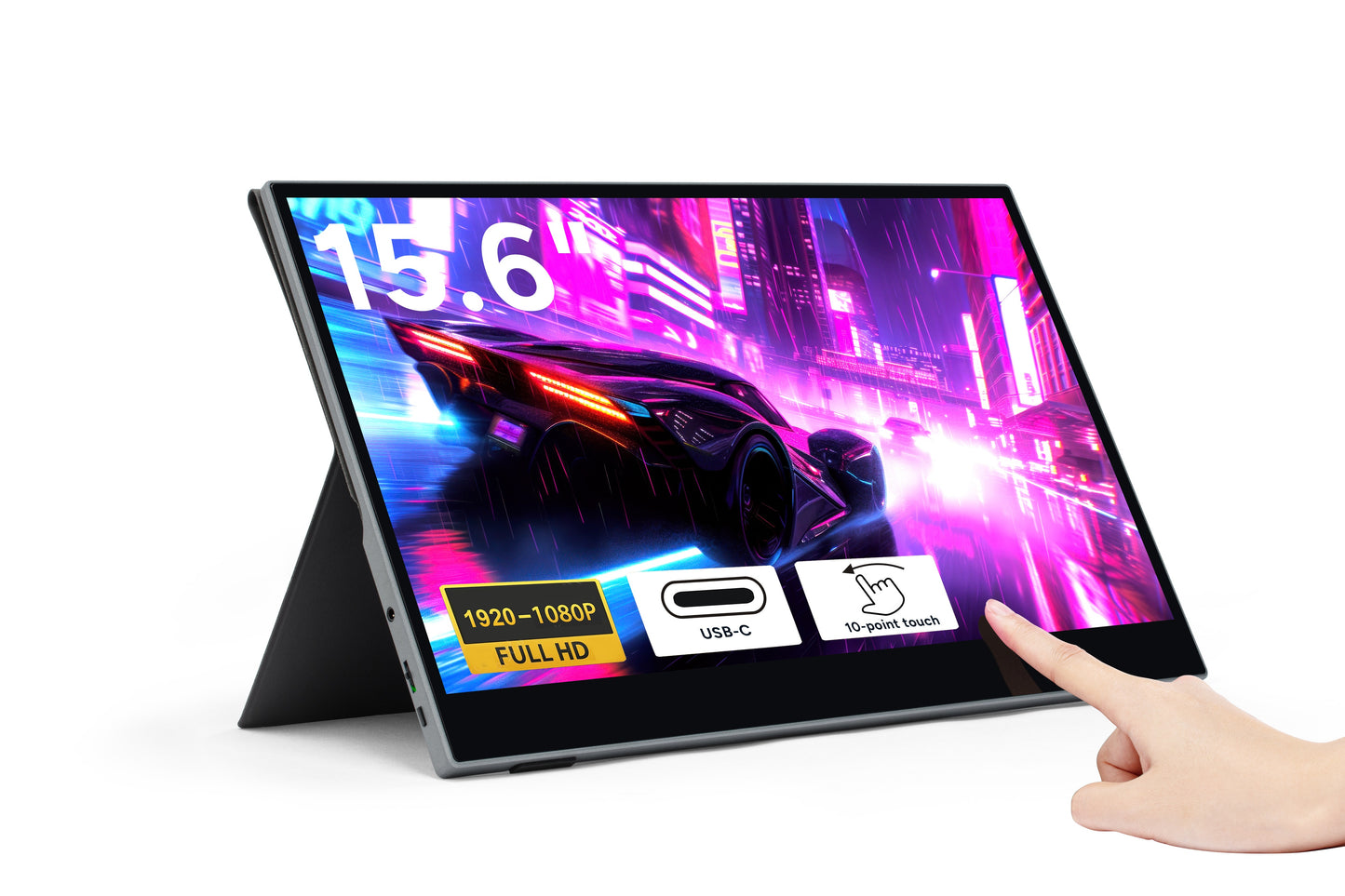 Kogan XPRESSO 15.6" Full HD IPS USB-C Portable Touchscreen Monitor (1920 x 1080)