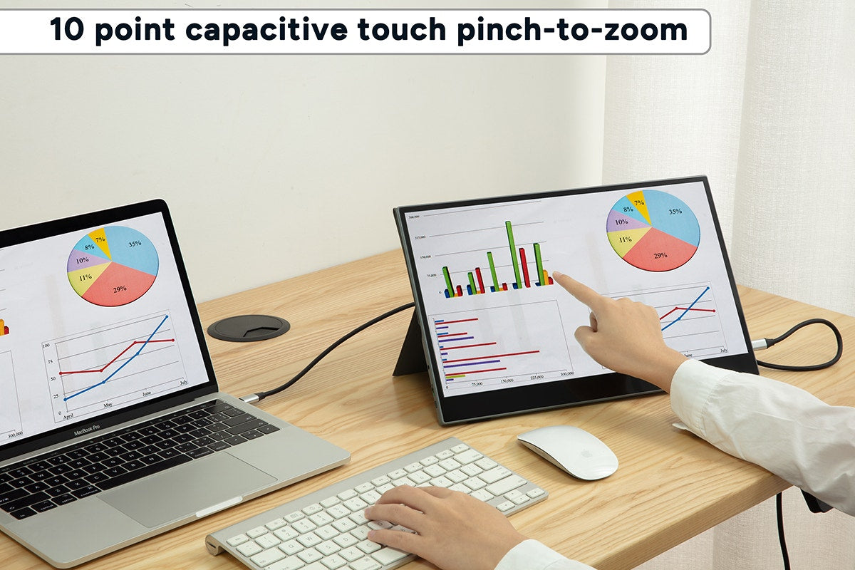 Kogan XPRESSO 15.6" Full HD IPS USB-C Portable Touchscreen Monitor (1920 x 1080)