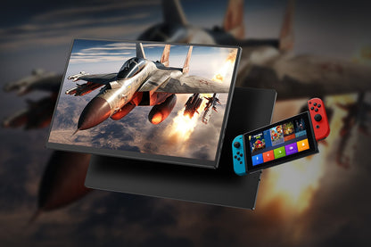 Kogan 16" 2K WQXGA 120Hz USB-C Portable Gaming Monitor with Leather Case