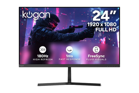 Kogan 24" Full HD 180Hz 1ms FreeSync Gaming Monitor (1920 x 1080)