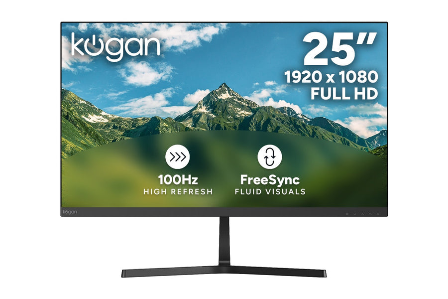 Kogan 25" Full HD 100Hz Frameless FreeSync Monitor - 1920 x 1080