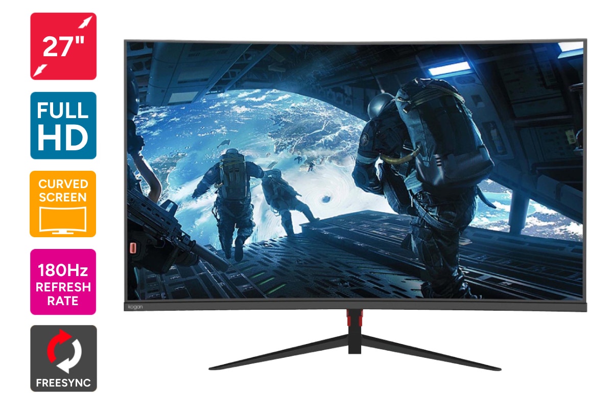 Kogan 27" Curved Full HD 180Hz 1ms FreeSync Gaming Monitor  - 1920 x 1080)