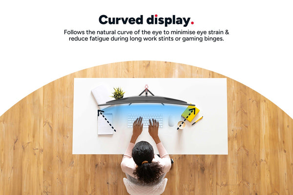 Kogan 27" Curved Full HD 180Hz 1ms FreeSync Gaming Monitor (1920 x 1080)