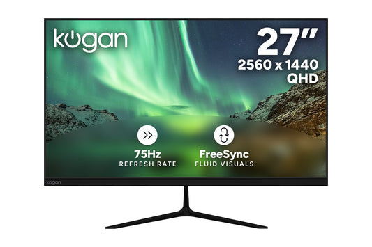 Kogan 27" QHD 75Hz Frameless FreeSync Monitor (2560 x 1440)